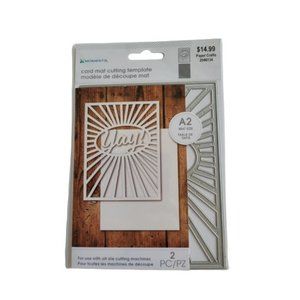 Momenta Card Mat Cutting Template, Yay Sunshine Rays, 2PC